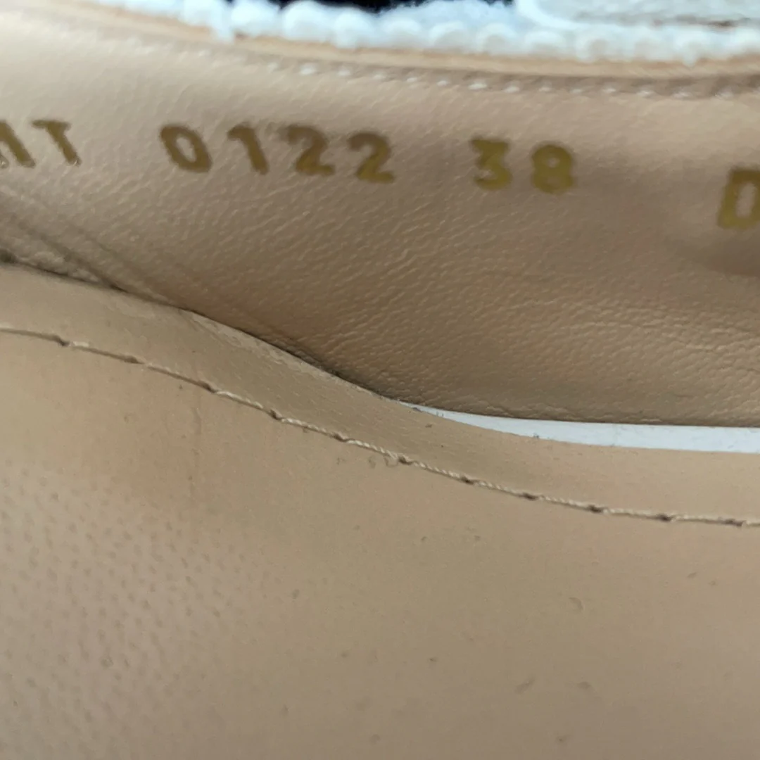 Christian Dior J'Adior Slingback Pump in White 38D