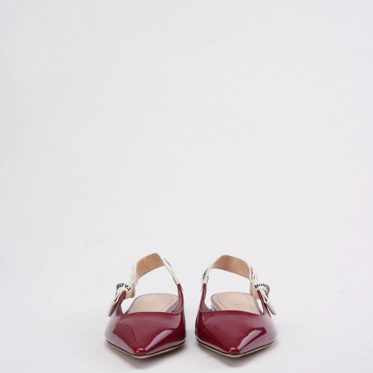 Christian Dior J'Adior Slingback Pumps in Burgundy Patent 39.5