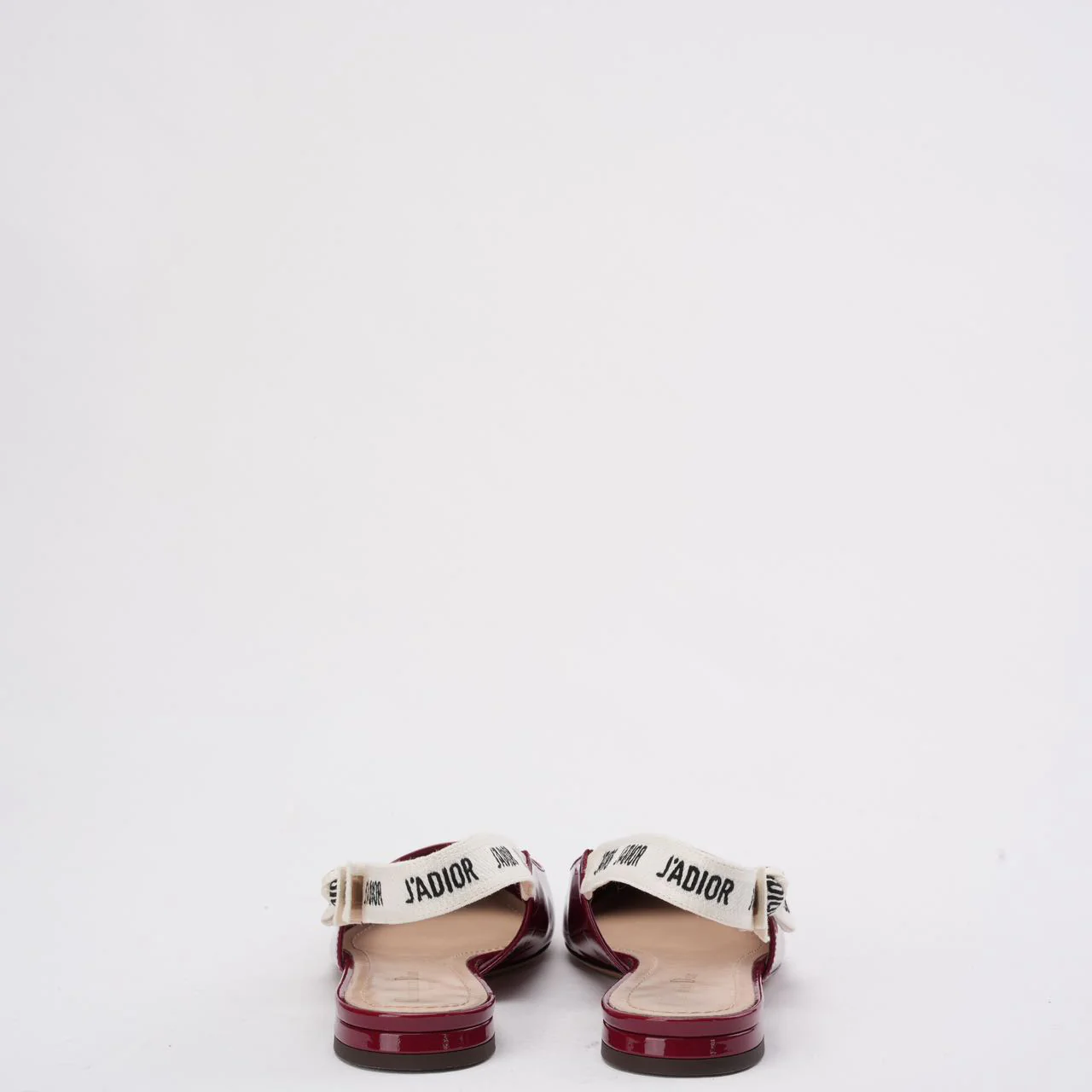 Christian Dior J'Adior Slingback Pumps in Burgundy Patent 39.5