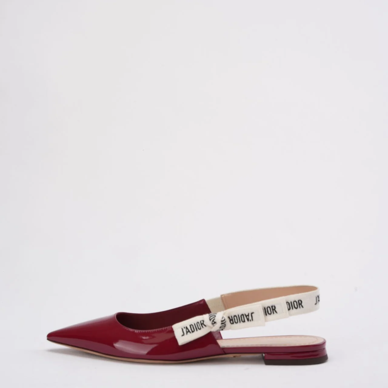 Christian Dior J'Adior Slingback Pumps in Burgundy Patent 39.5