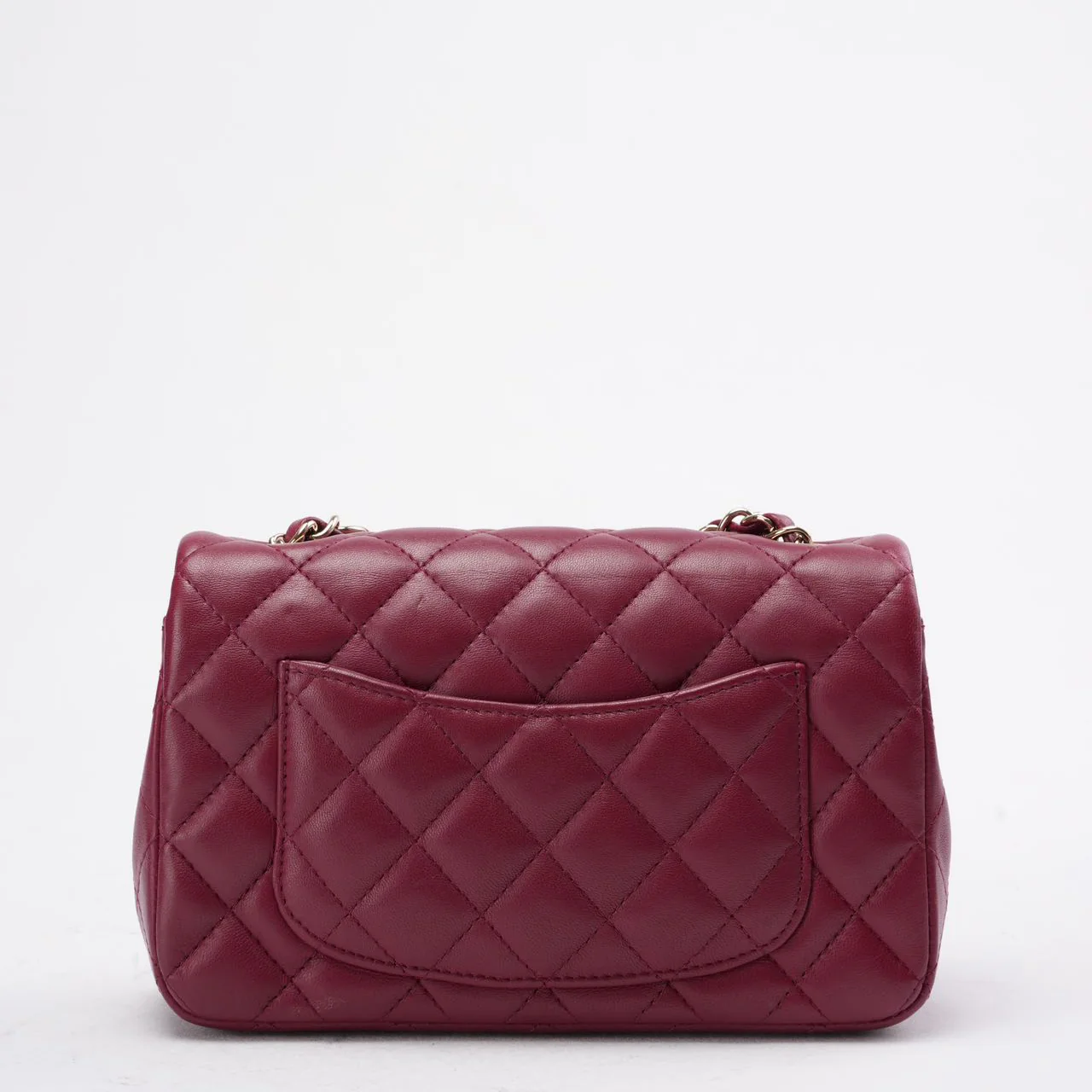 Chanel Burgundy Red Mini Classic Flap Bag 2021