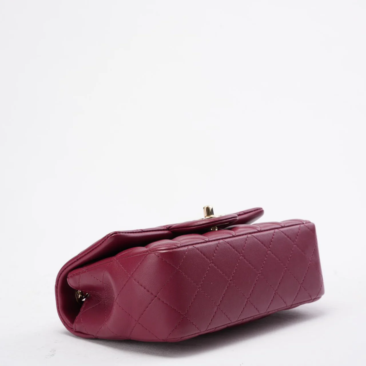 Chanel Burgundy Red Mini Classic Flap Bag 2021