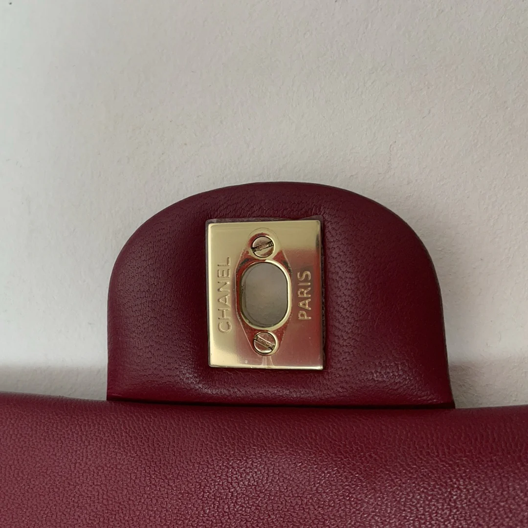 Chanel Burgundy Red Mini Classic Flap Bag 2021