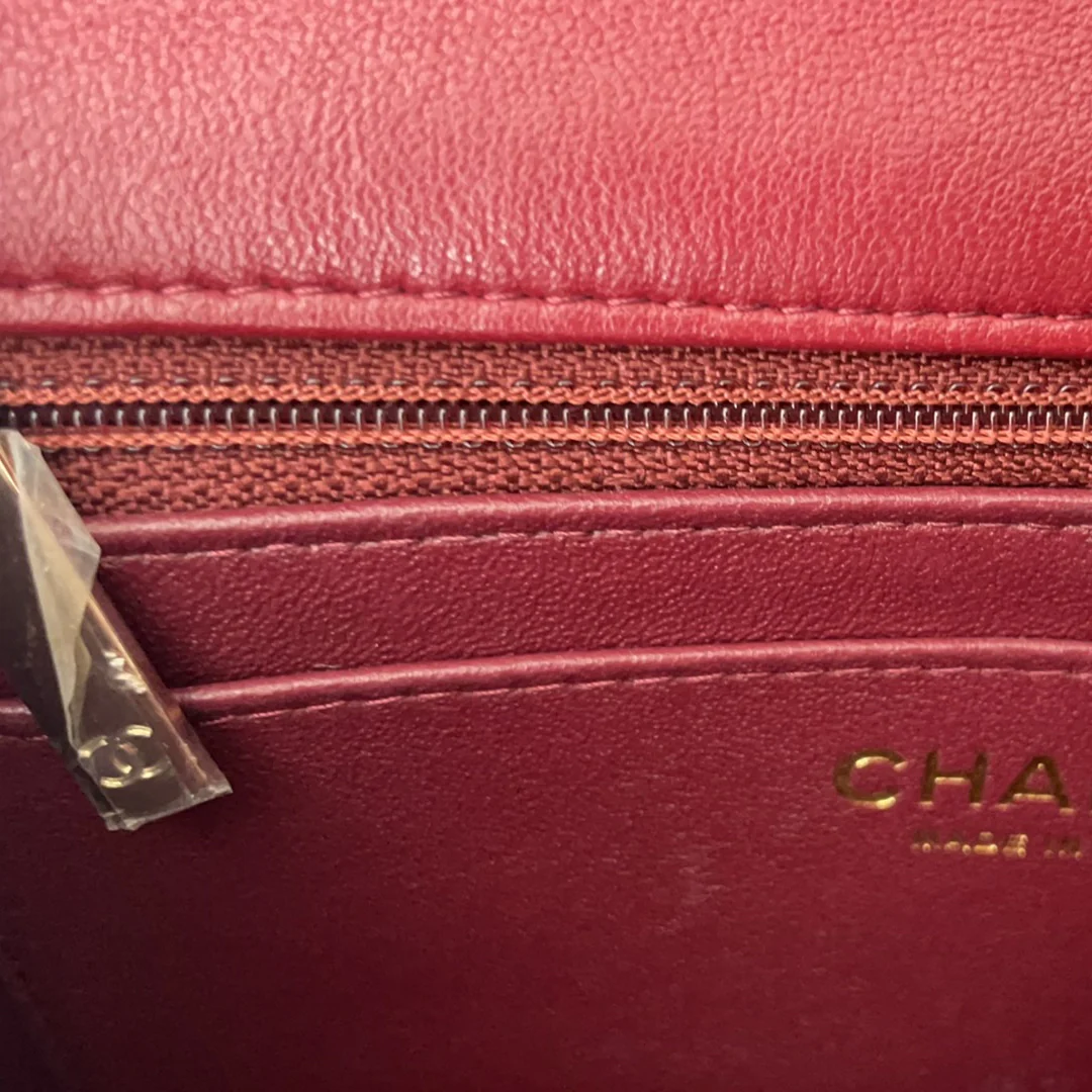 Chanel Burgundy Red Mini Classic Flap Bag 2021
