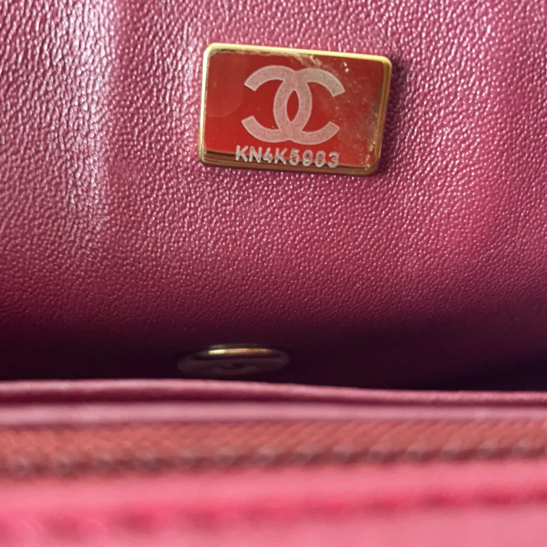 Chanel Burgundy Red Mini Classic Flap Bag 2021