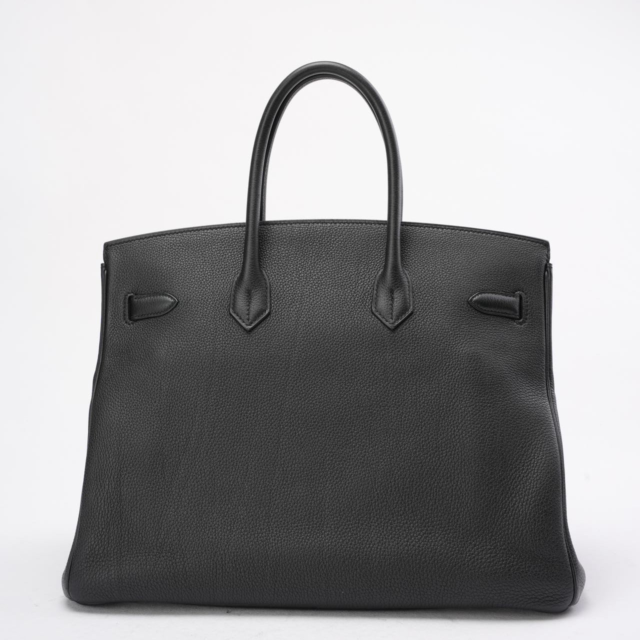 Hermès Black Birkin 35 Retourne Togo Leather Bag with Palladium Hardware 2015