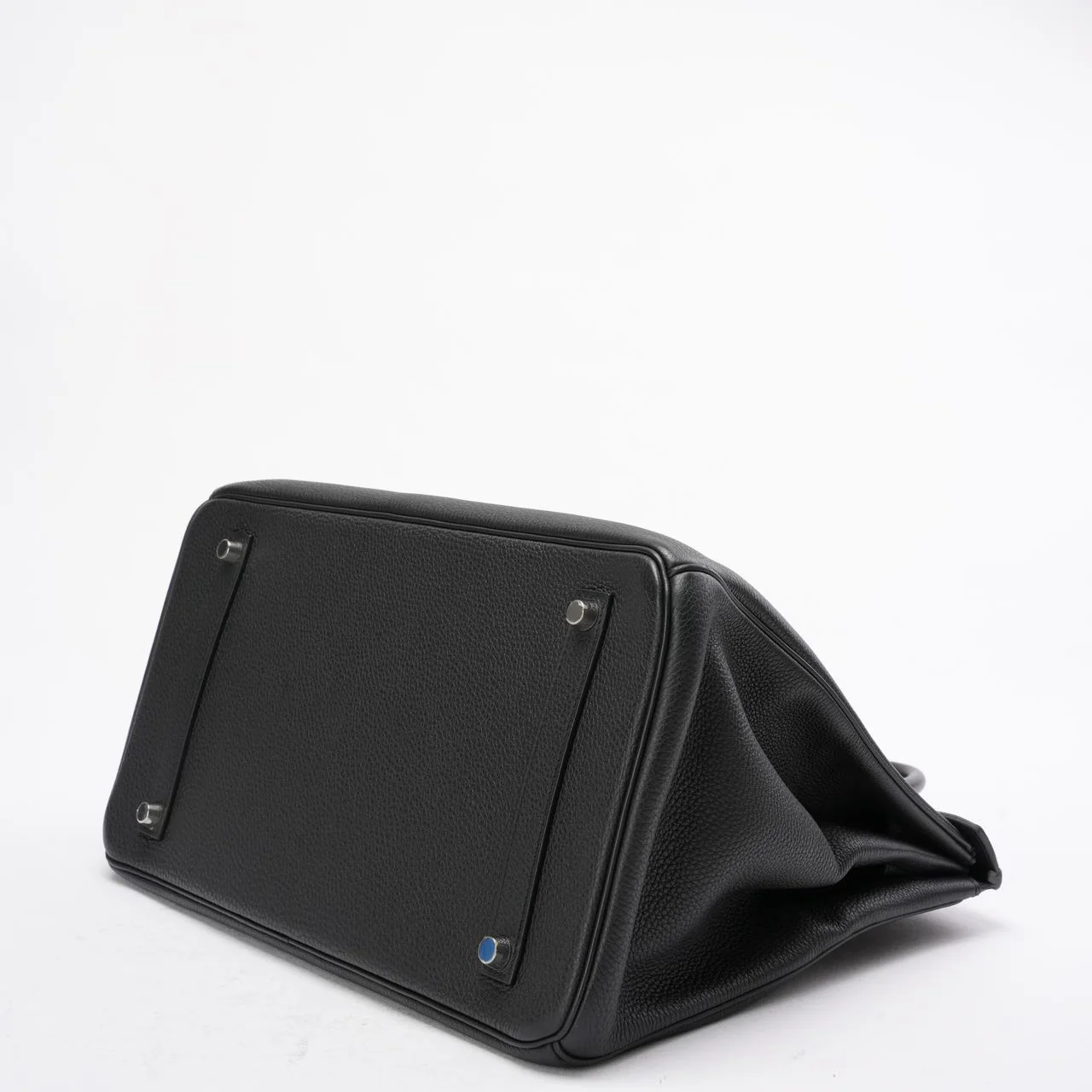 Hermès Black Birkin 35 Retourne Togo Leather Bag with Palladium Hardware 2015