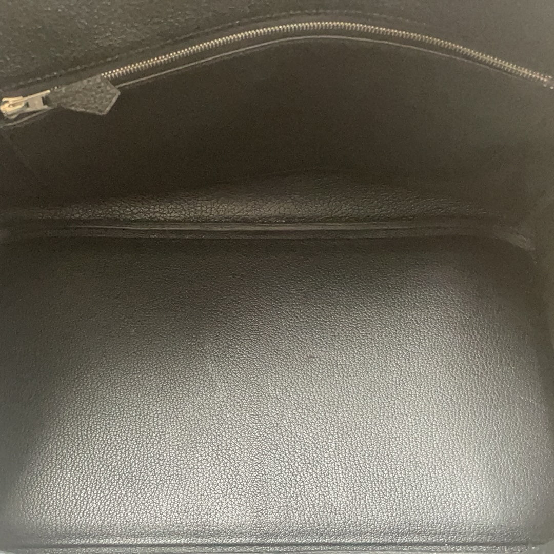 Hermès Black Birkin 35 Retourne Togo Leather Bag with Palladium Hardware 2015