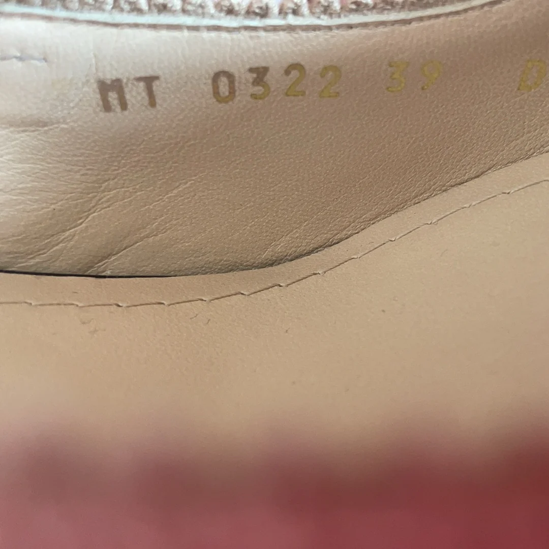 Dior J'Adior Slingback Pumps in Beige Two-Tone Fabric 39D