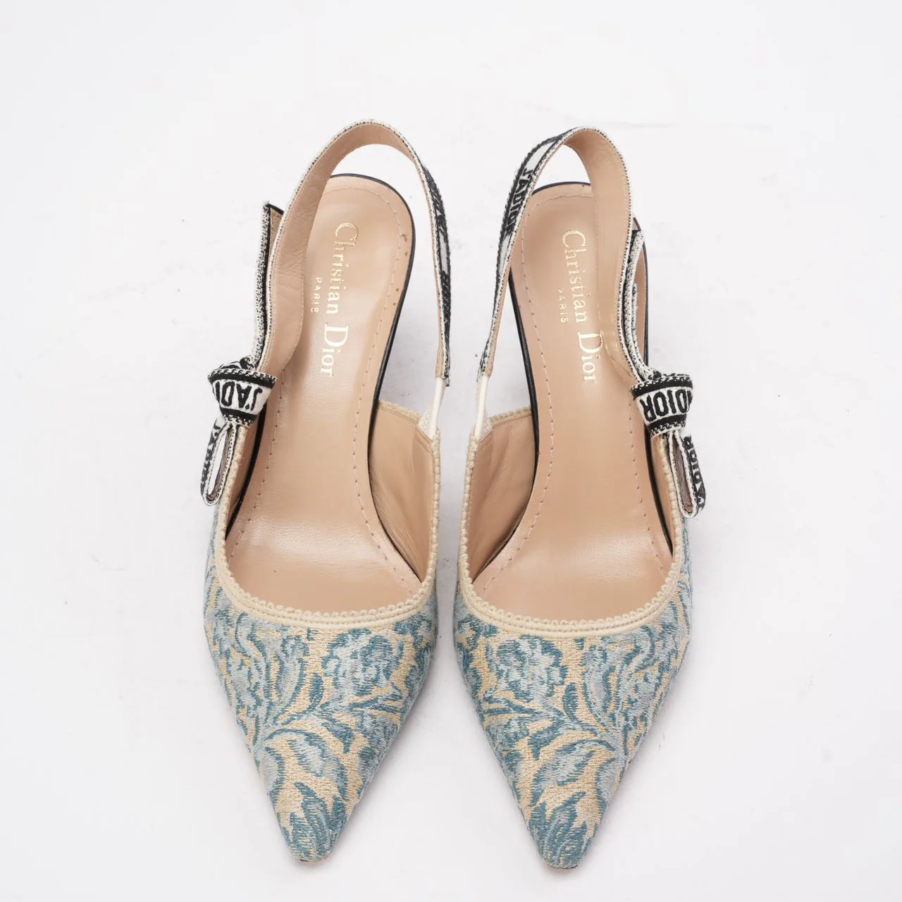 Christian Dior J'Adior Slingback Pump 38 Blue Taille