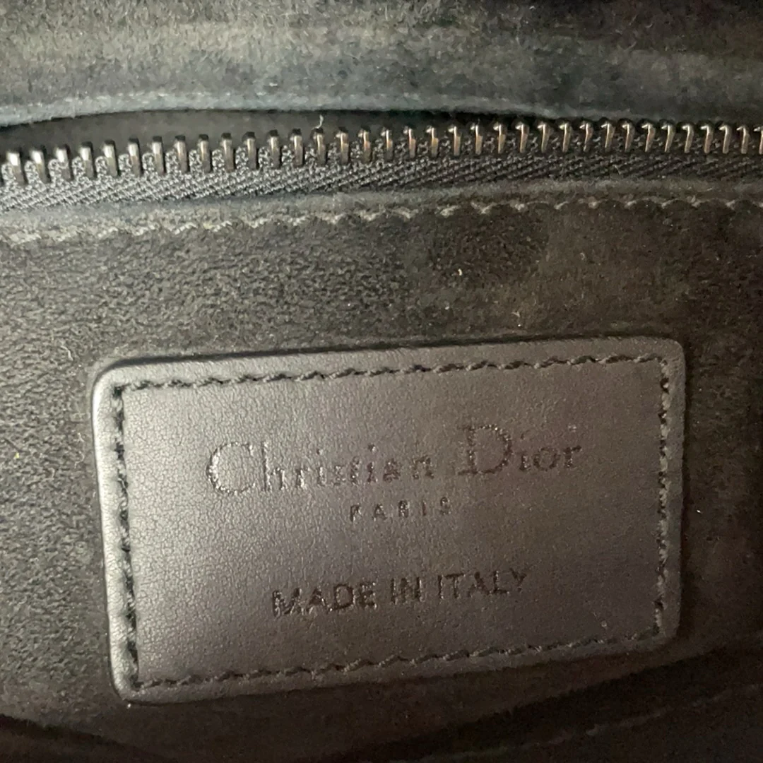 Dior Small Lady Dior My ABCDior Bag in Black Ultramatte 2020