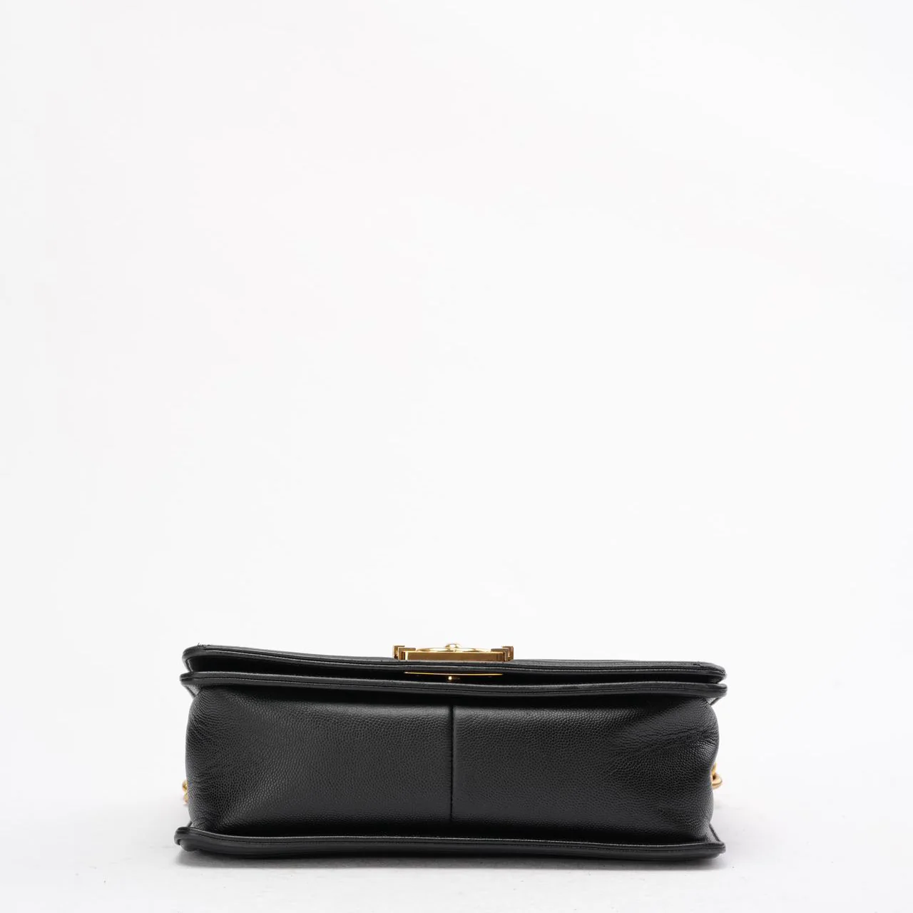 Chanel Boy Medium Black Flap Bag Quilted Caviar 2019