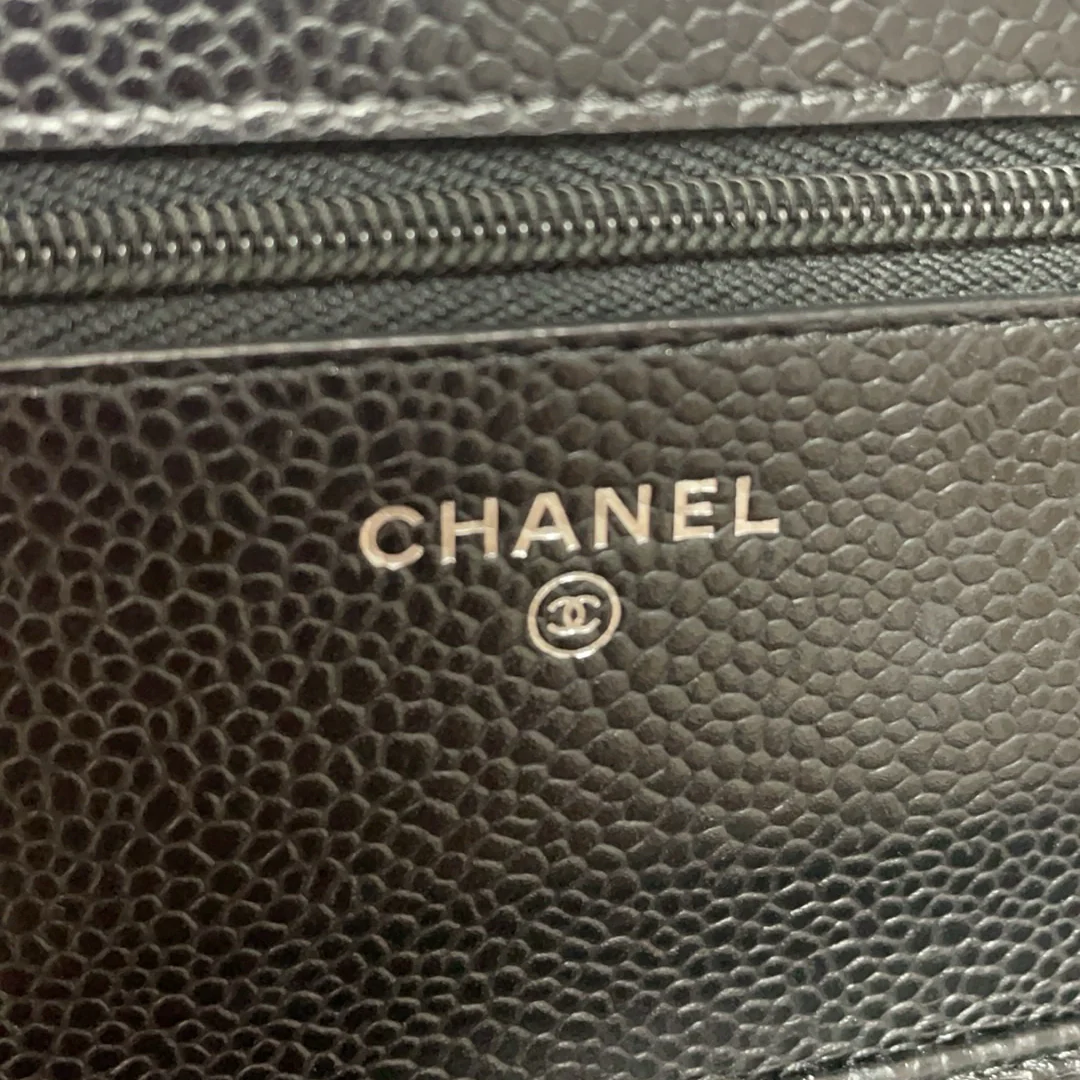 Chanel Timeless Wallet on Chain (WOC) Black Caviar 2020