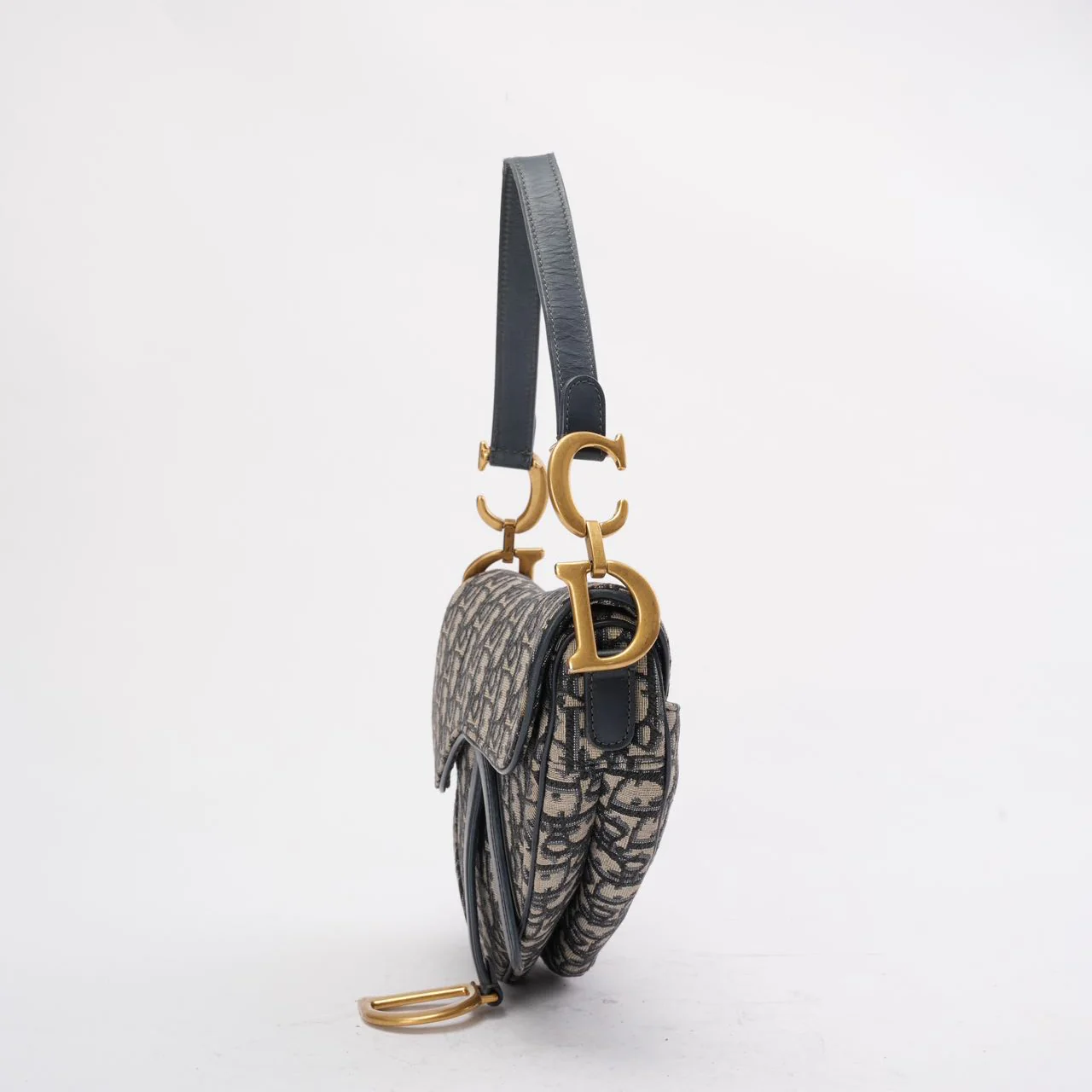 Dior Saddle Bag Medium Blue Oblique Jacquard 2020