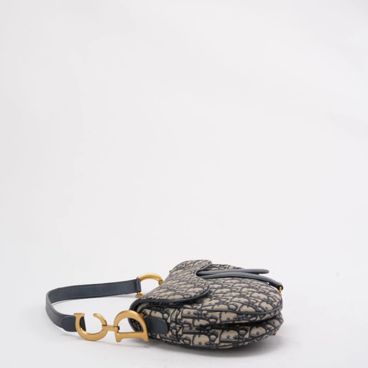 Dior Saddle Bag Medium Blue Oblique Jacquard 2020