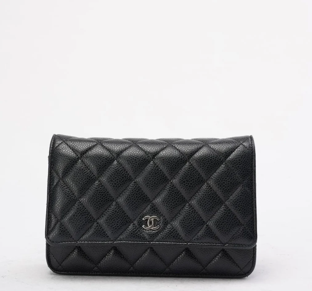 Chanel Black Classic Wallet on Chain (WOC) Caviar 2020