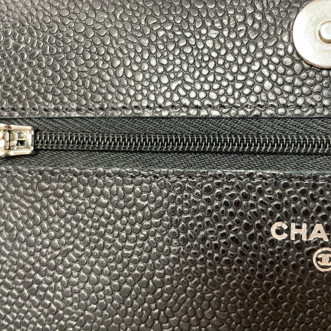 Chanel Black Classic Wallet on Chain (WOC) Caviar 2020