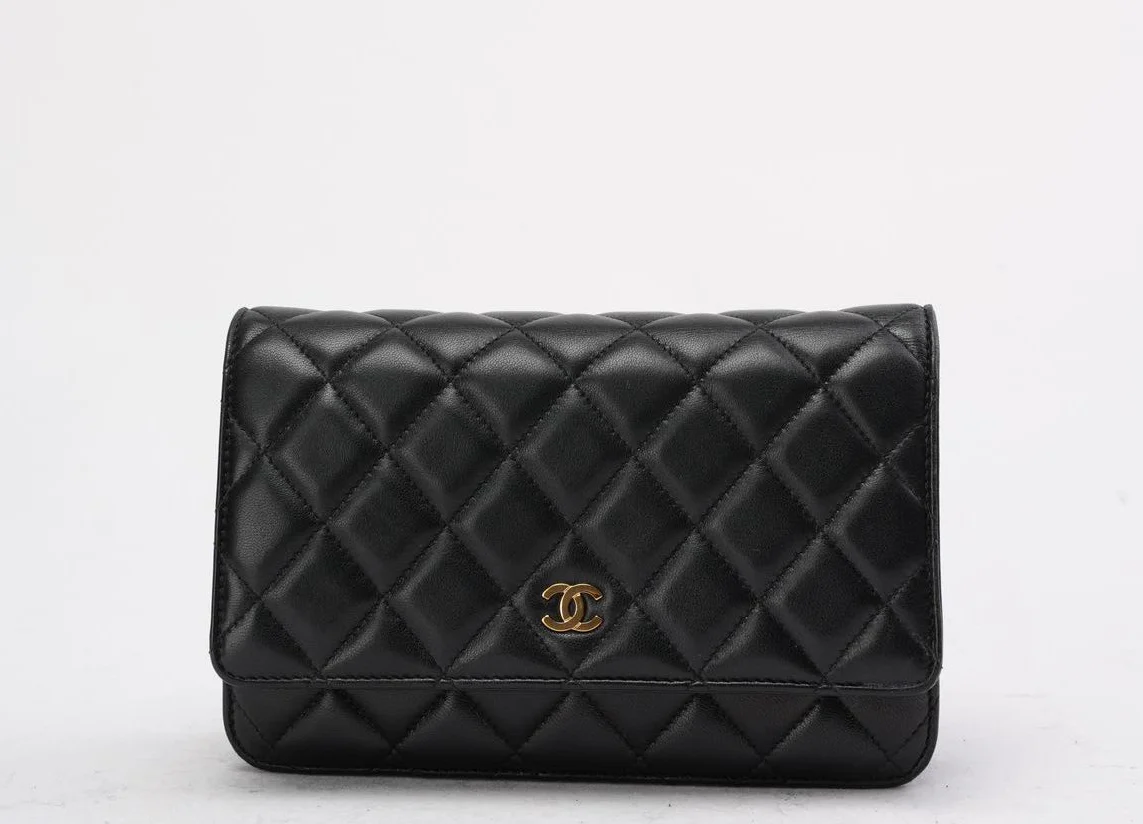 Chanel Black Classic Wallet on Chain (WOC) Lambskin 2020