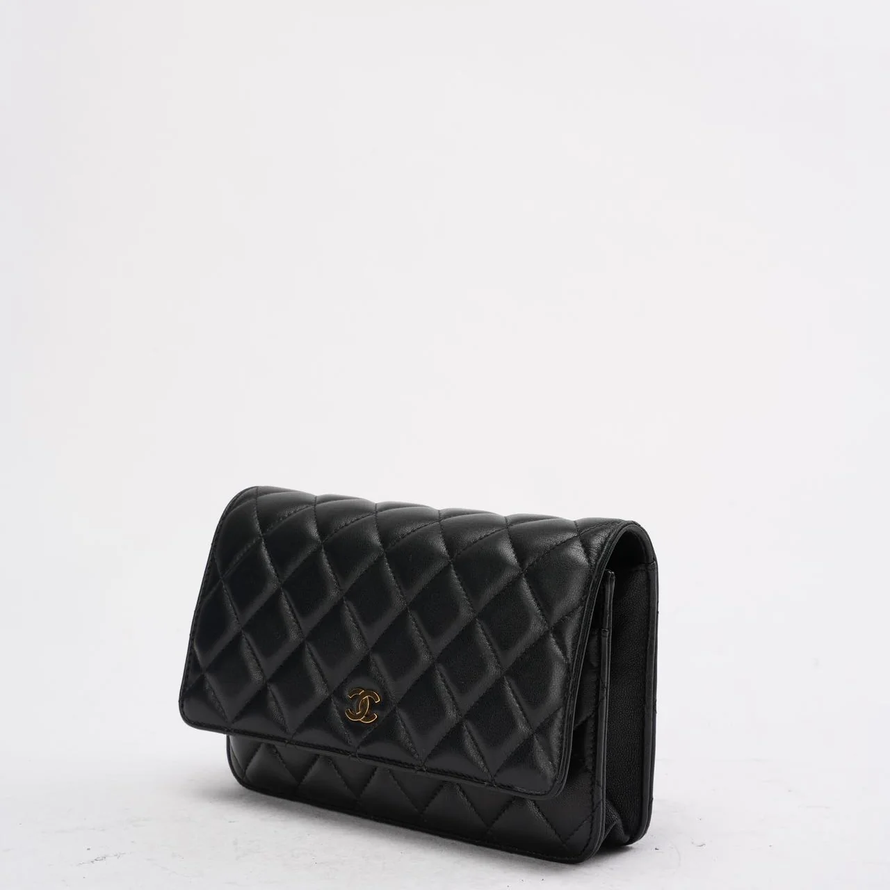 Chanel Black Classic Wallet on Chain (WOC) Lambskin 2020