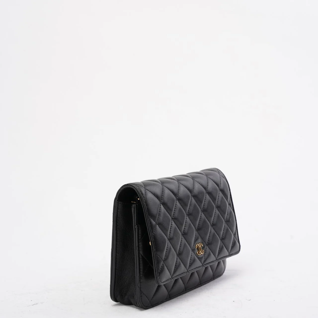 Chanel Black Classic Wallet on Chain (WOC) Lambskin 2020