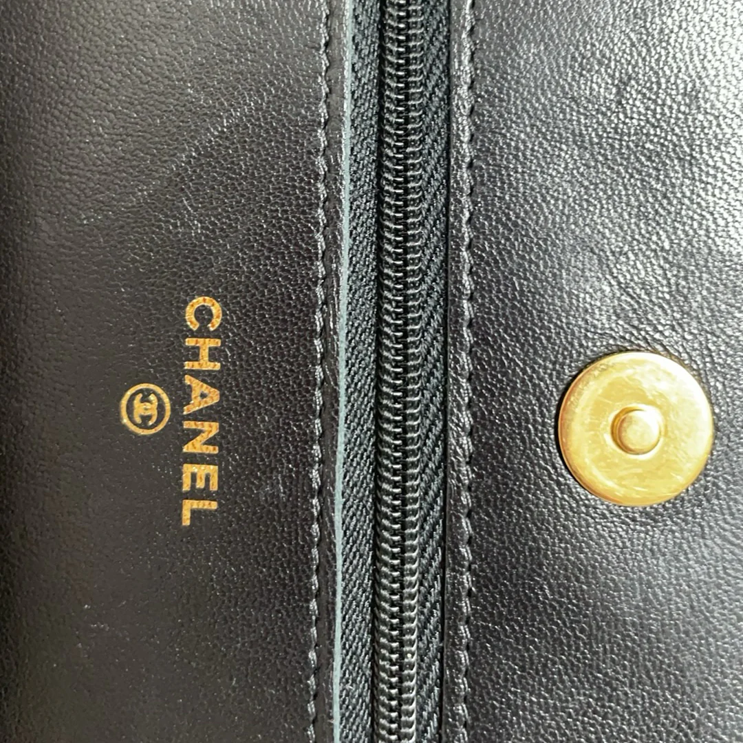 Chanel Black Classic Wallet on Chain (WOC) Lambskin 2020
