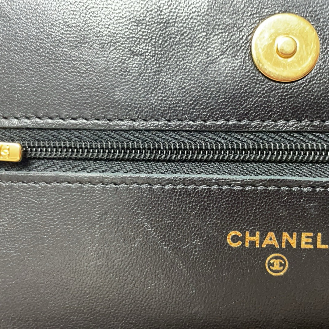 Chanel Black Classic Wallet on Chain (WOC) Lambskin 2020