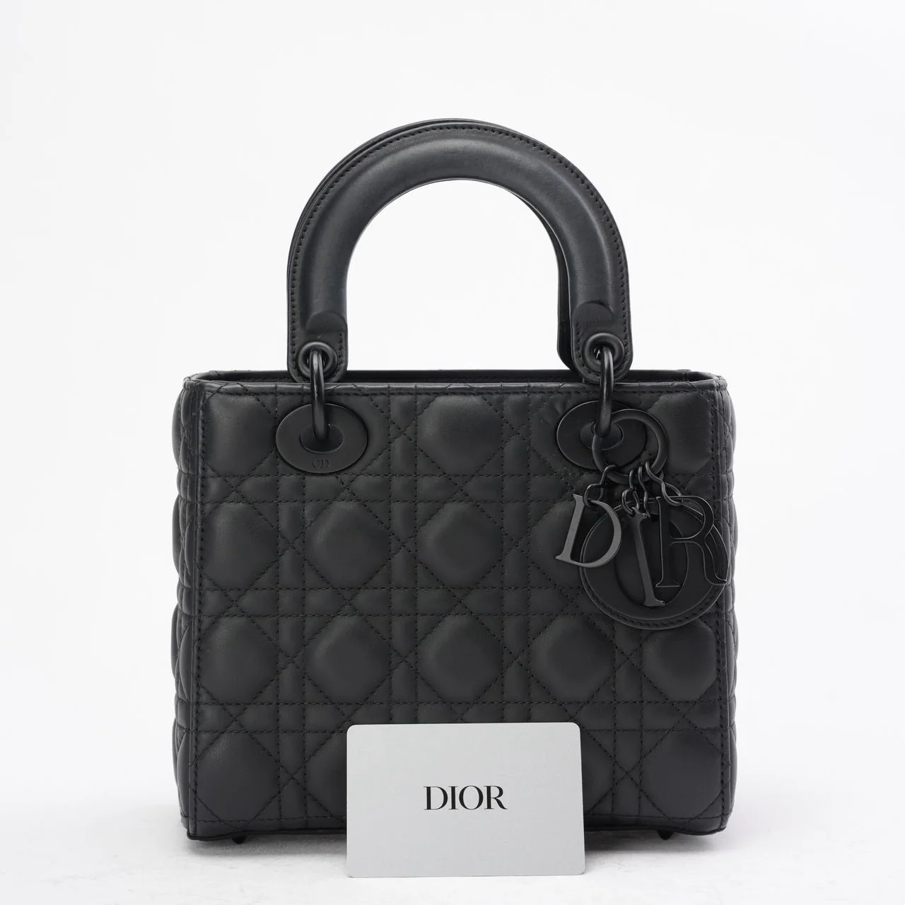 Christian Dior Matte Black Small Lady Dior Bag 2023