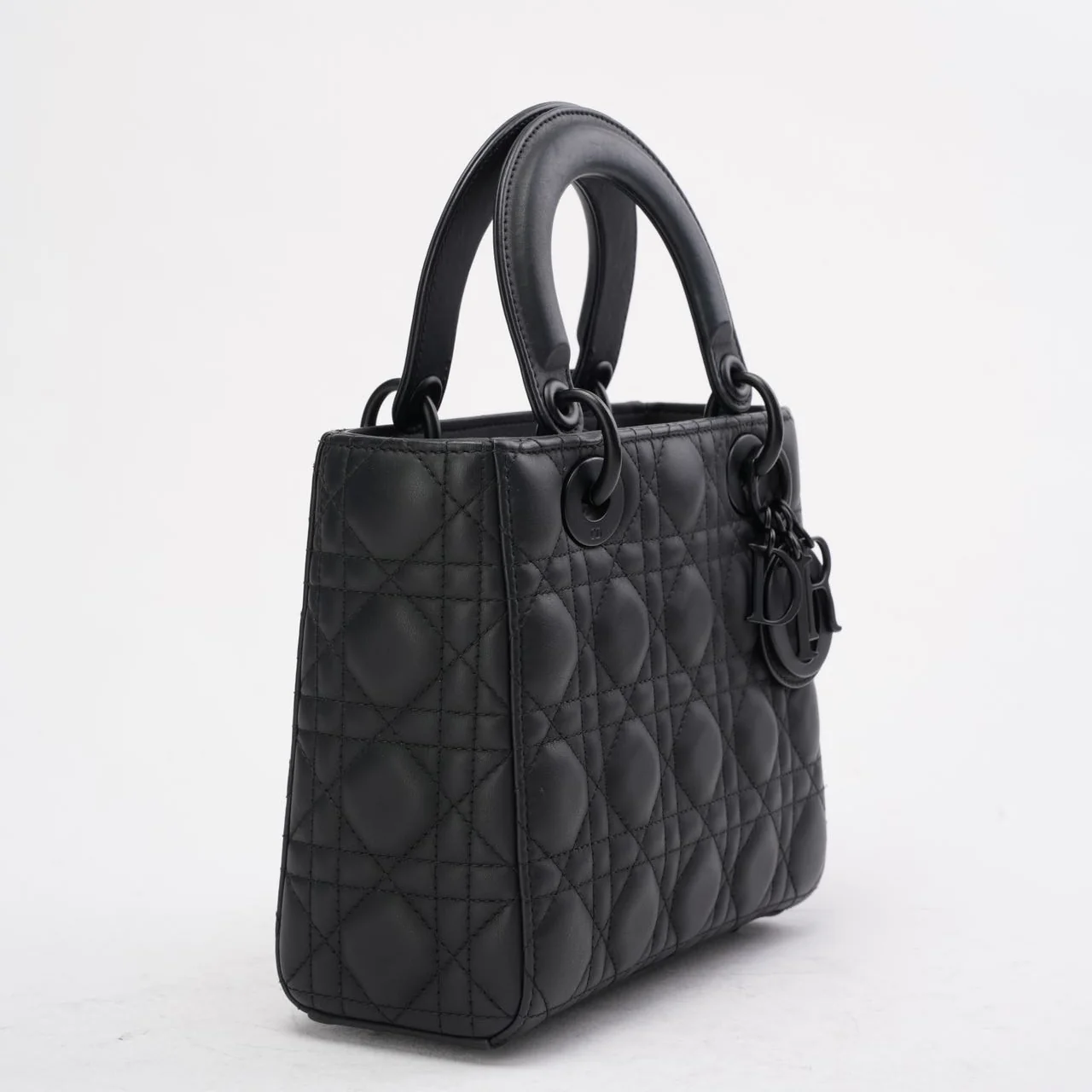 Christian Dior Matte Black Small Lady Dior Bag 2023