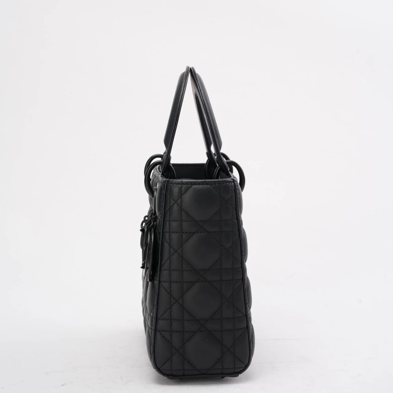 Christian Dior Matte Black Small Lady Dior Bag 2023