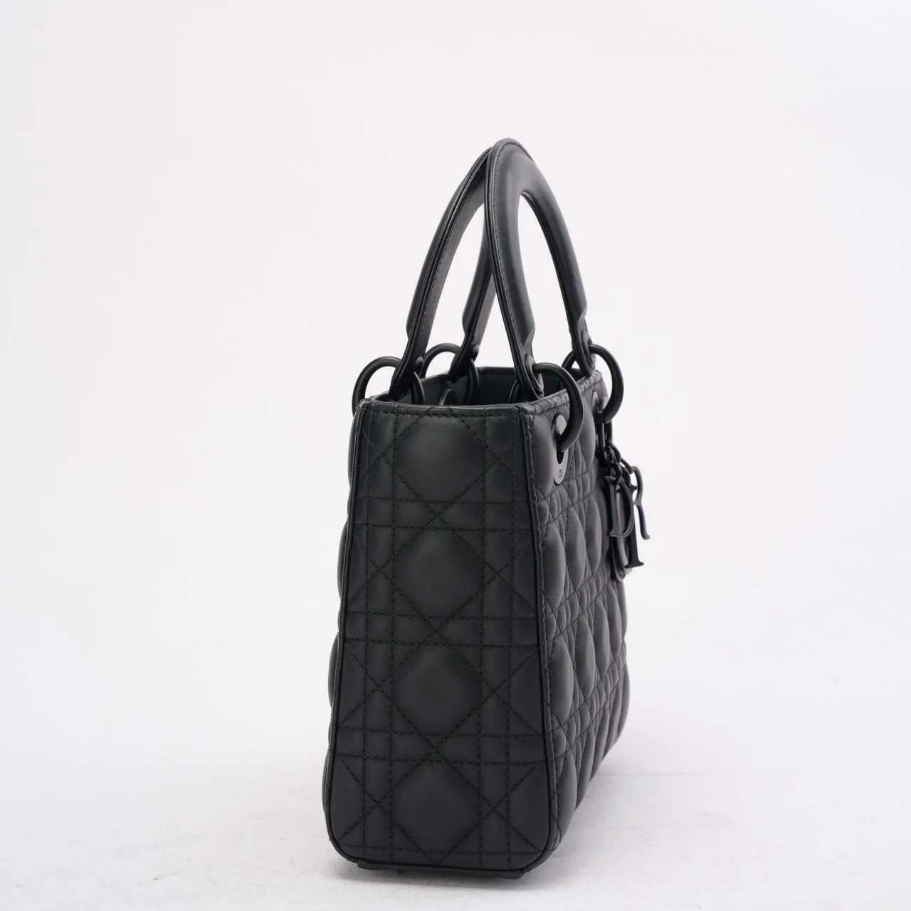 Christian Dior Matte Black Small Lady Dior Bag 2023