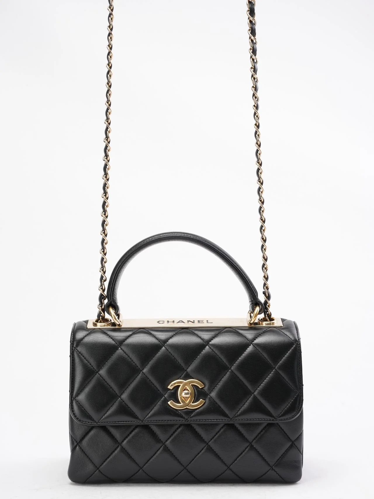 Chanel Black Small Trendy CC Bag Lambskin 2020
