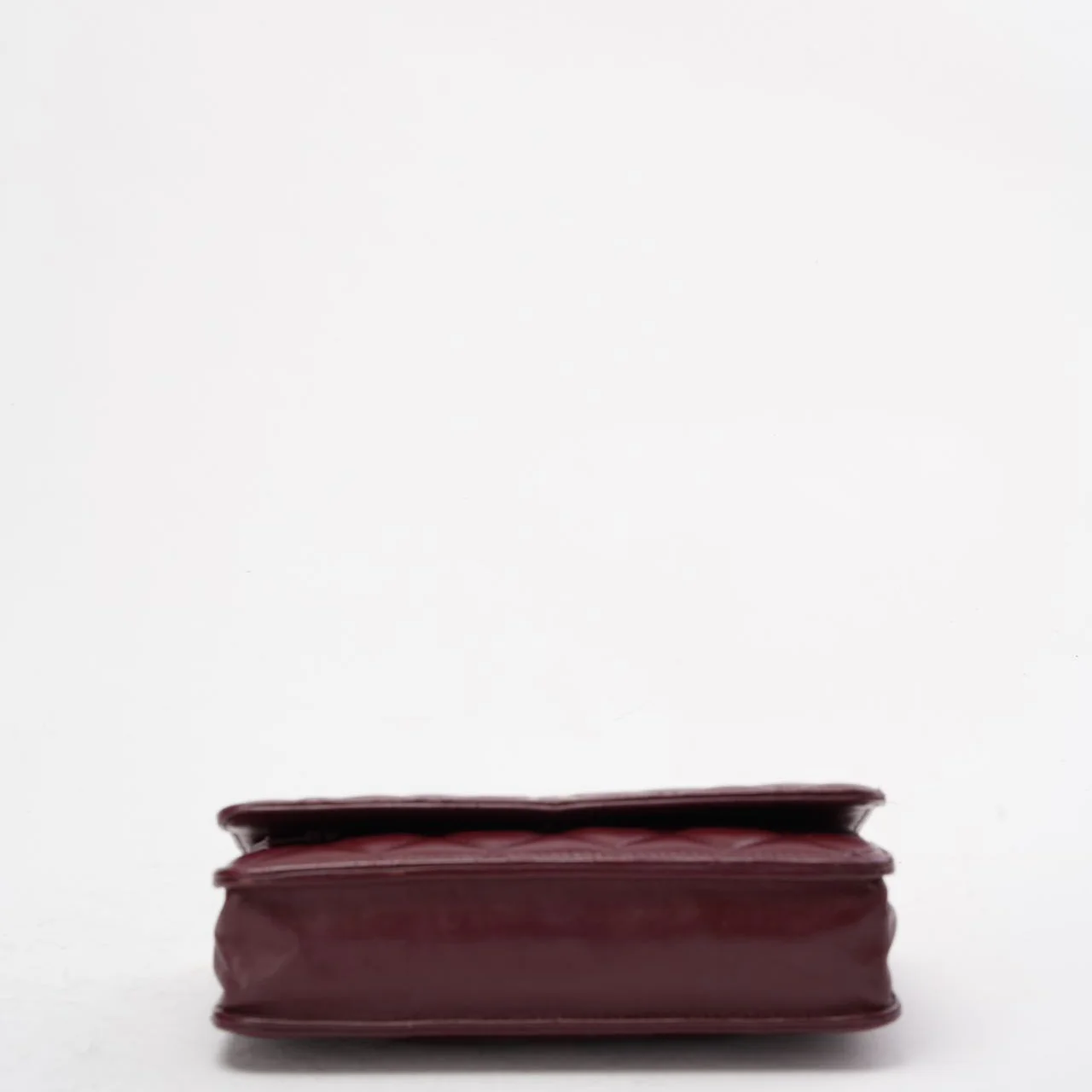 Chanel Burgundy Classic Wallet on Chain (WOC) Lambskin 2018