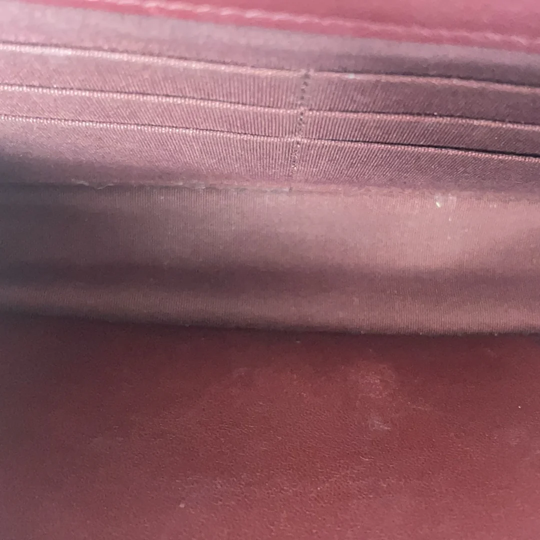 Chanel Burgundy Classic Wallet on Chain (WOC) Lambskin 2018