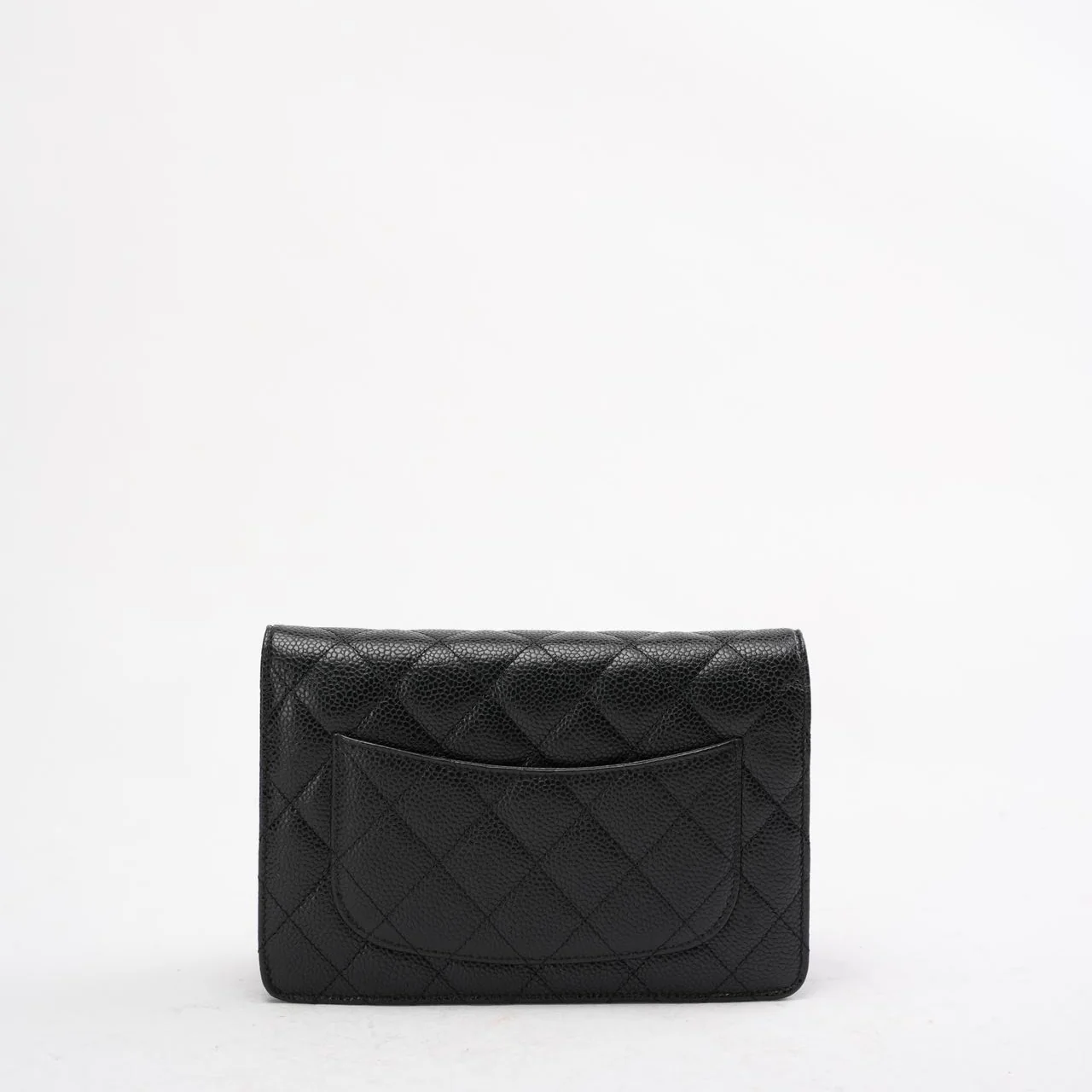 Chanel Black Classic Wallet on Chain (WOC) Caviar 2015