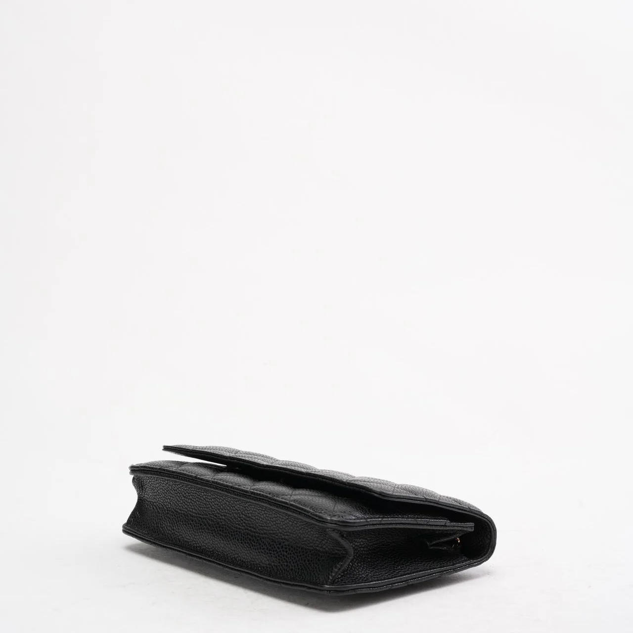 Chanel Black Classic Wallet on Chain (WOC) Caviar 2015