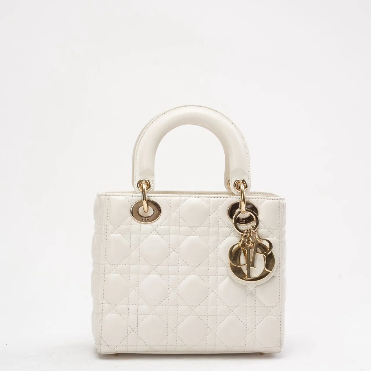 Dior White Small Lady Dior My ABCDior Bag 2022