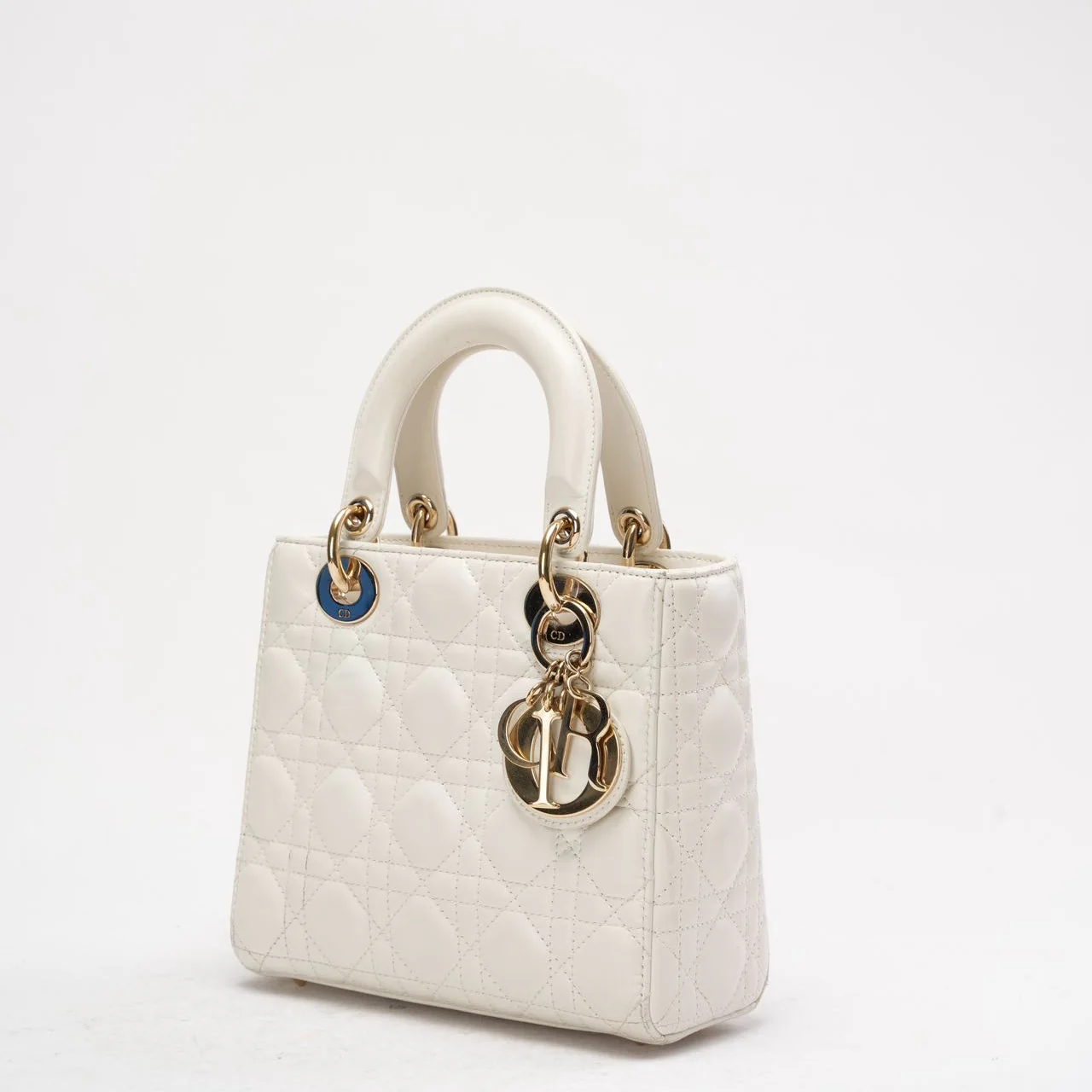 Dior White Small Lady Dior My ABCDior Bag 2022