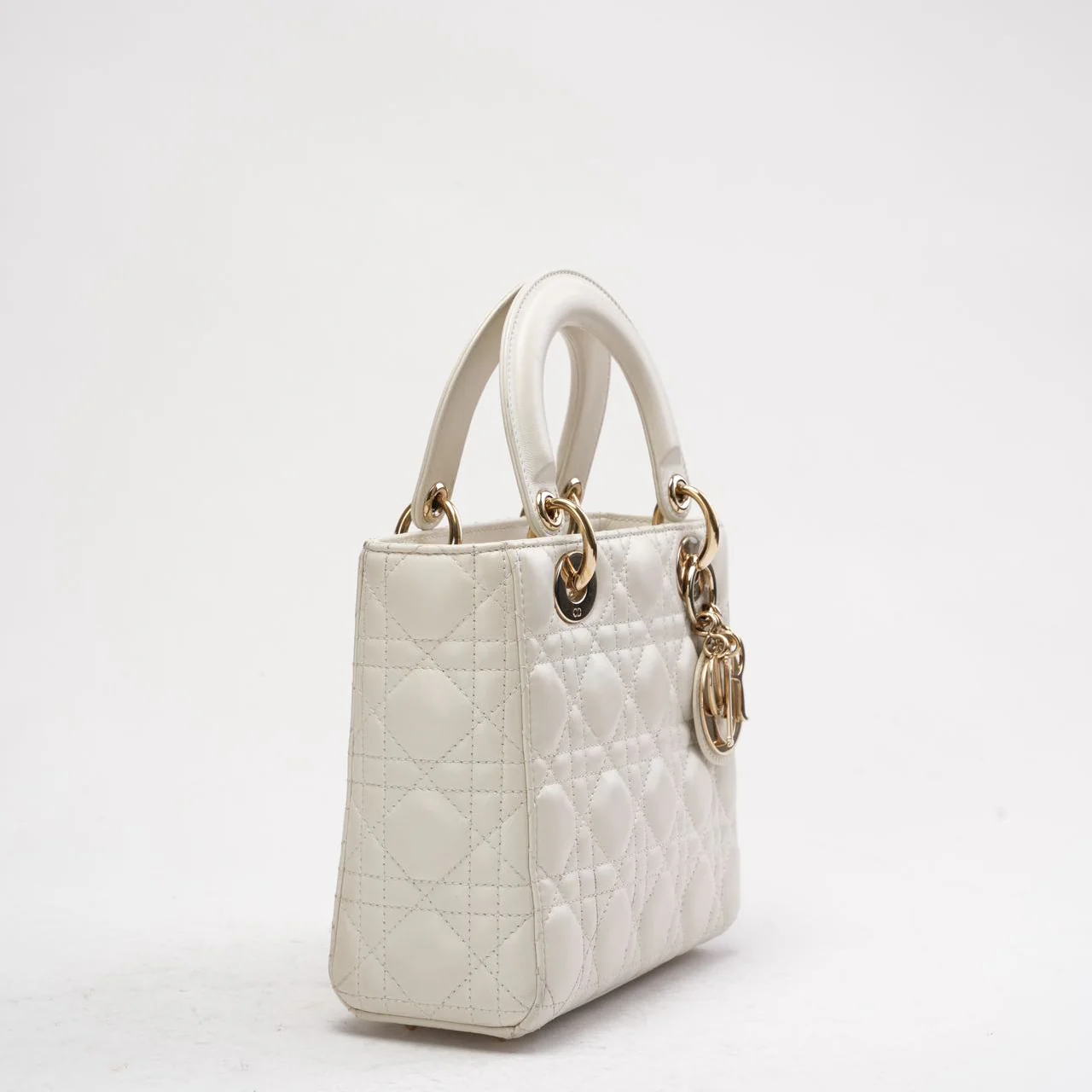 Dior White Small Lady Dior My ABCDior Bag 2022