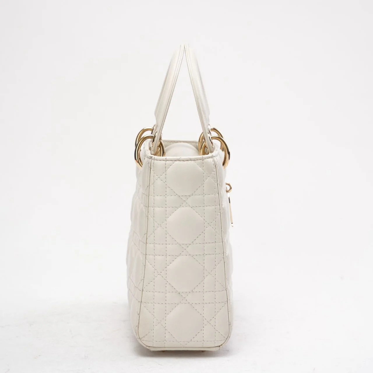 Dior White Small Lady Dior My ABCDior Bag 2022
