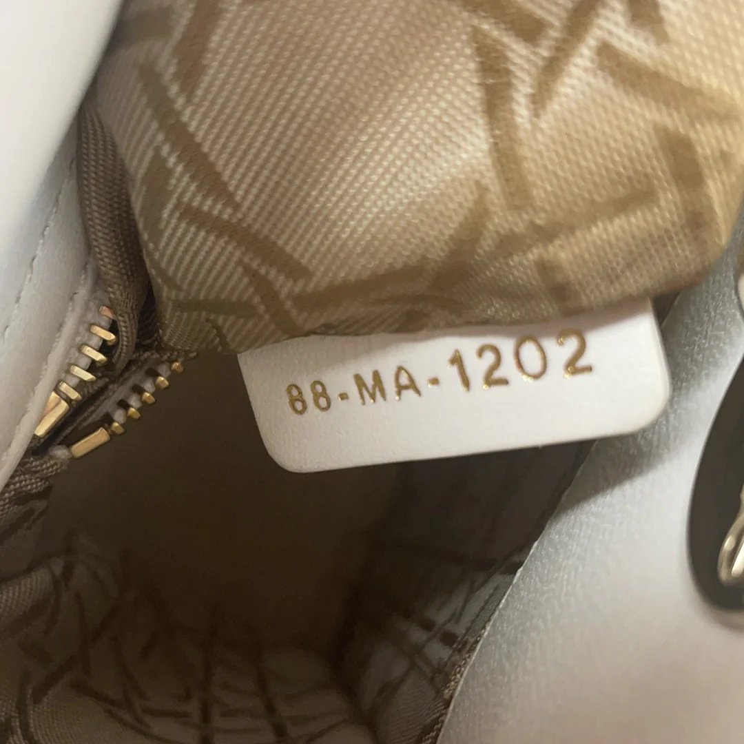 Dior White Small Lady Dior My ABCDior Bag 2022