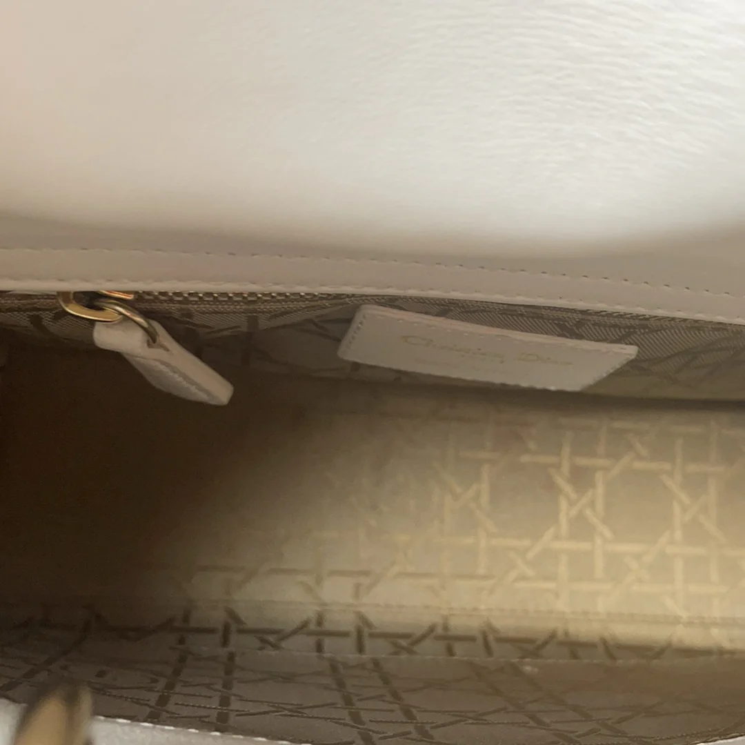 Dior White Small Lady Dior My ABCDior Bag 2022