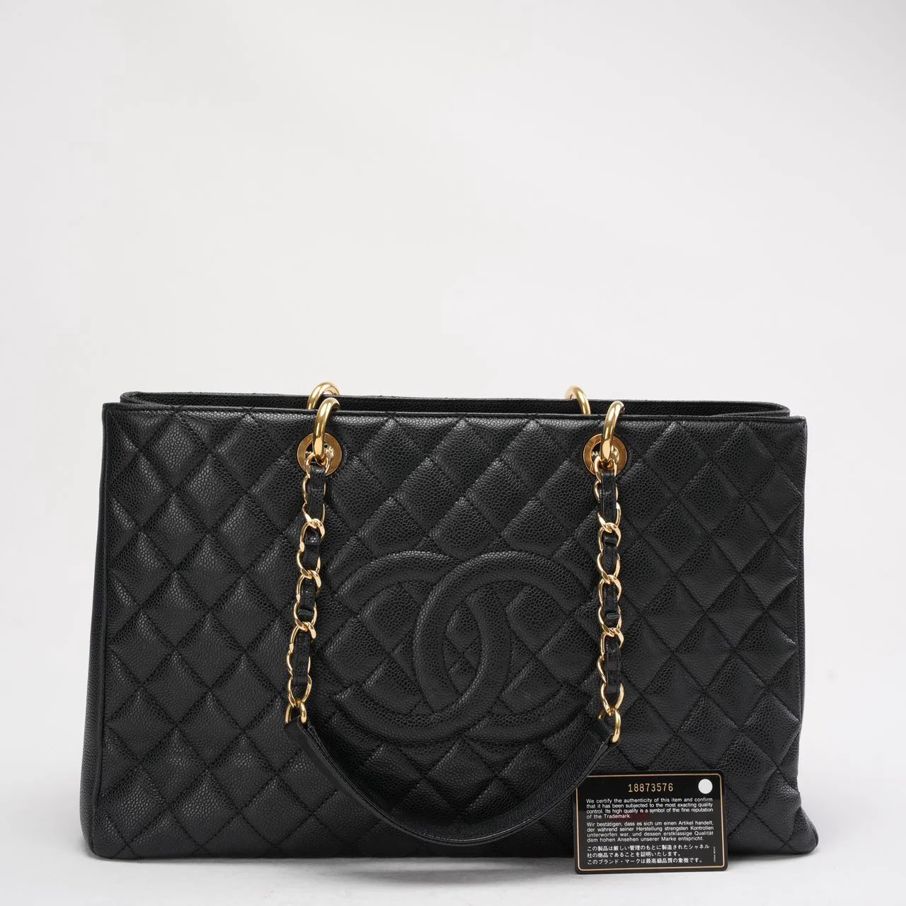Chanel Grand Shopping Tote (GST) in Black Caviar 2014