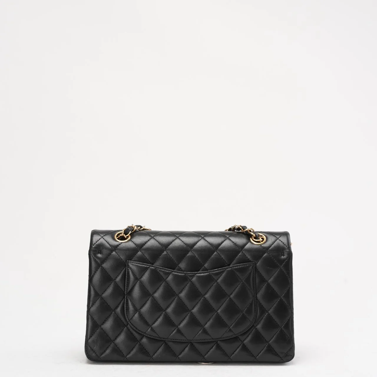 Chanel Black Classic Medium Double Flap Bag Lambskin 2014 Teil 1 (Copy)