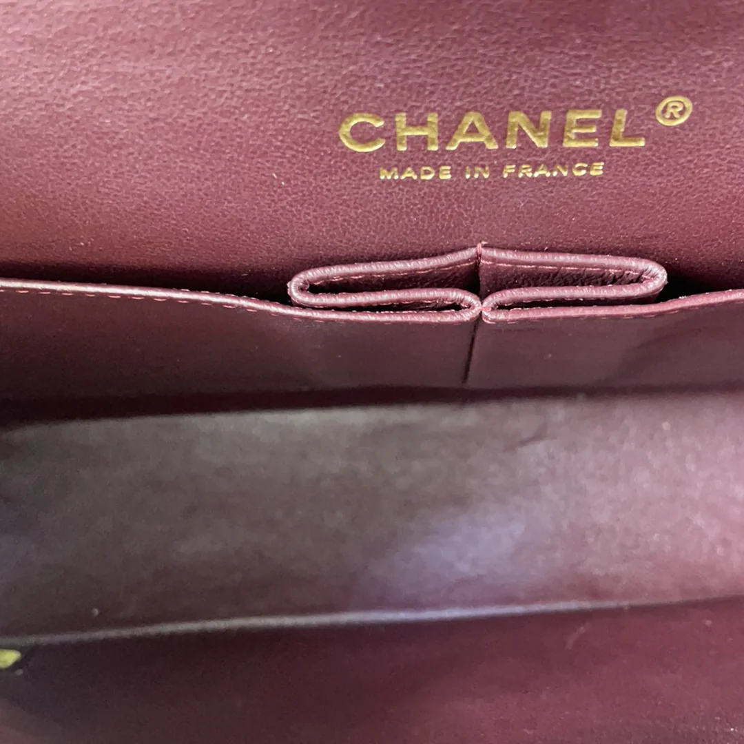 Chanel Black Classic Medium Double Flap Bag Lambskin 2014 Teil 1 (Copy)