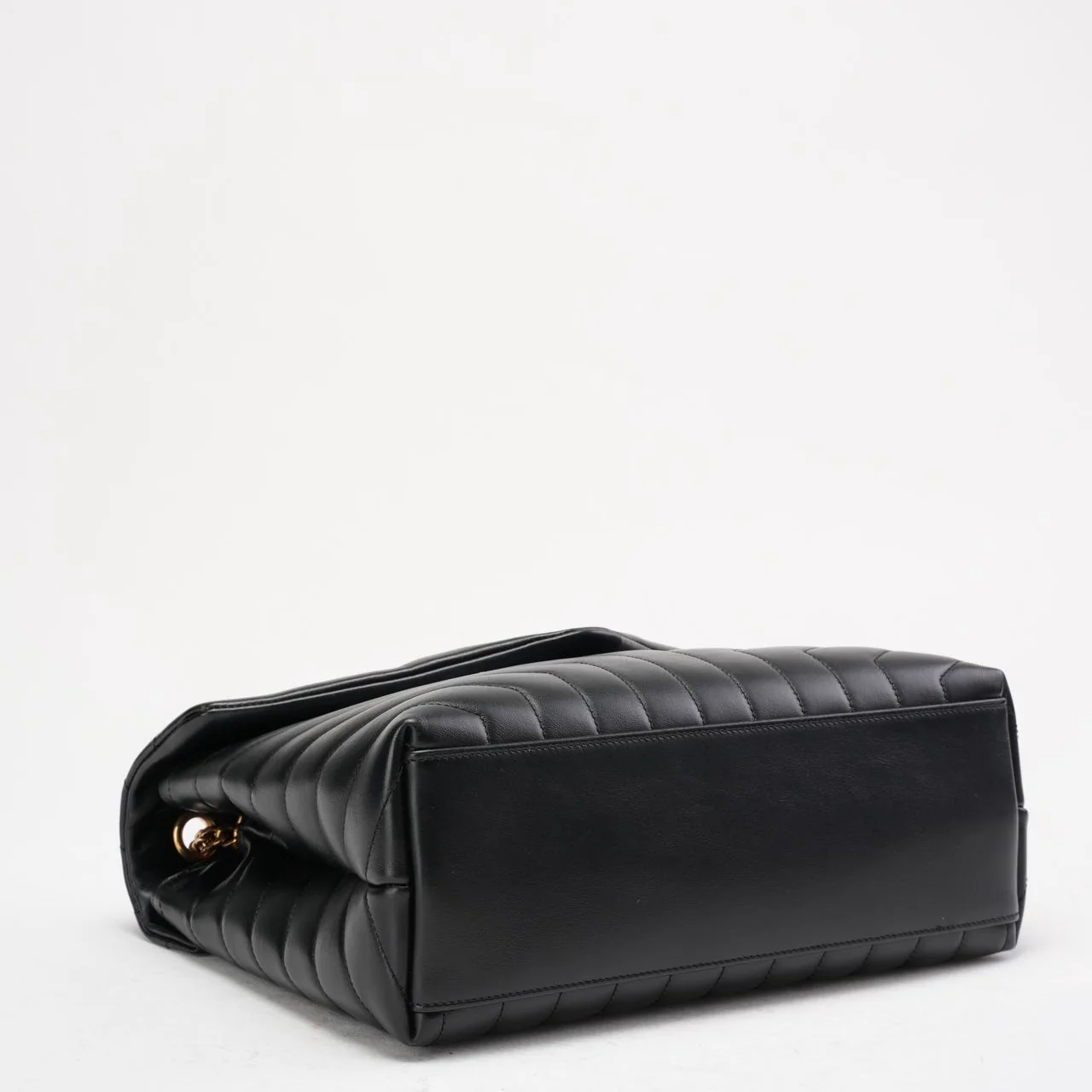 Saint Laurent Black Loulou Medium Shoulder Bag