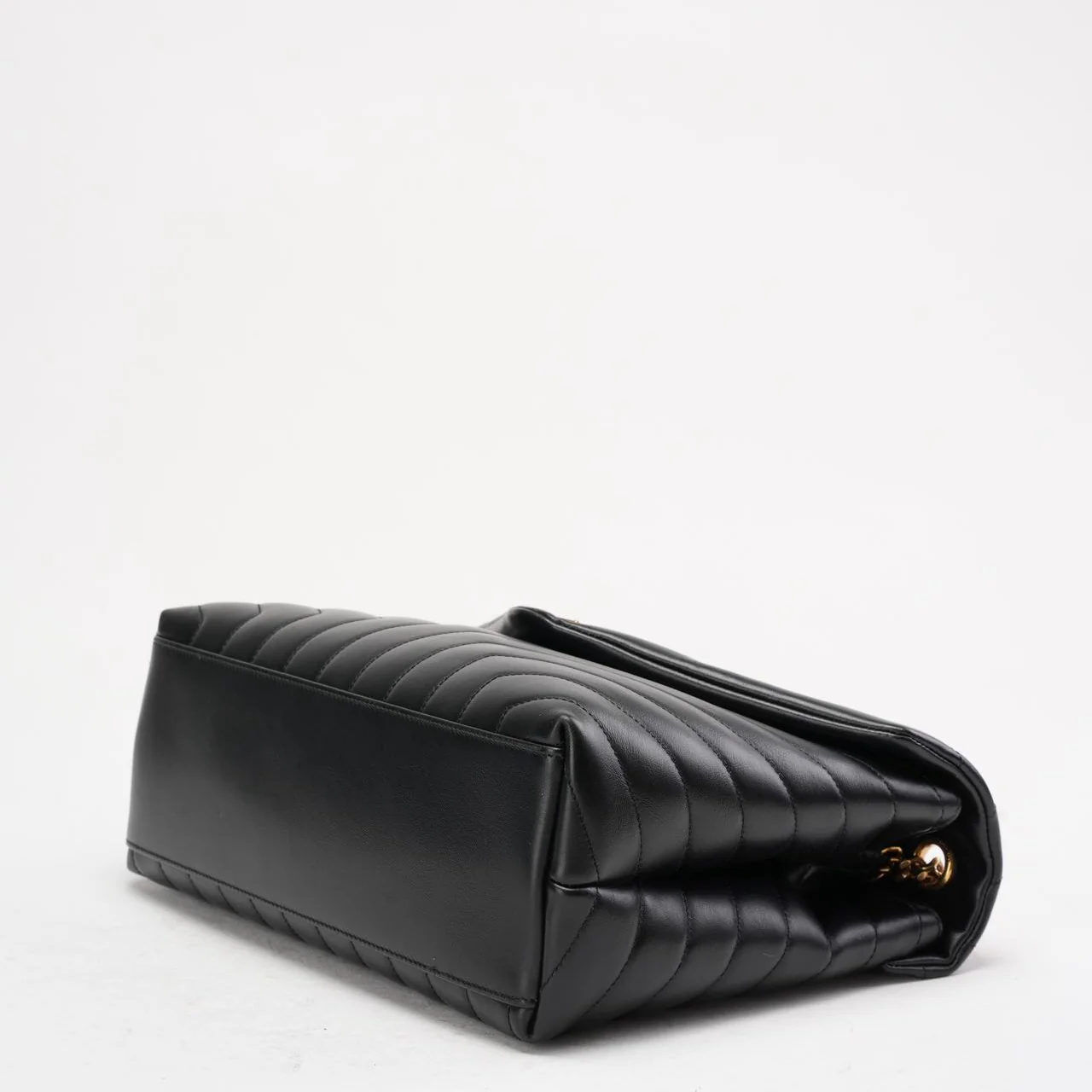 Saint Laurent Black Loulou Medium Shoulder Bag