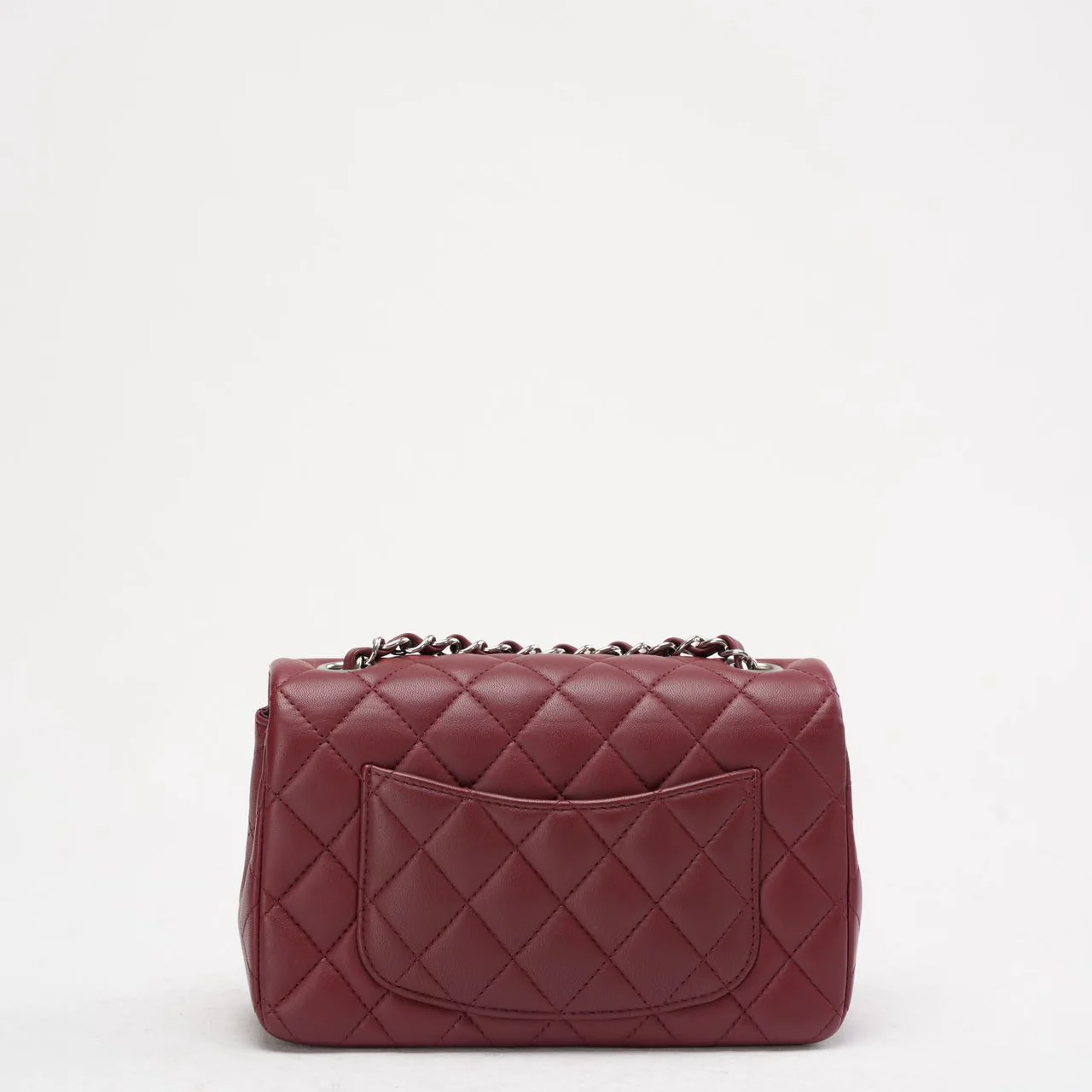 Chanel Burgundy Red Mini Tangle Classic Flap Bag 2020