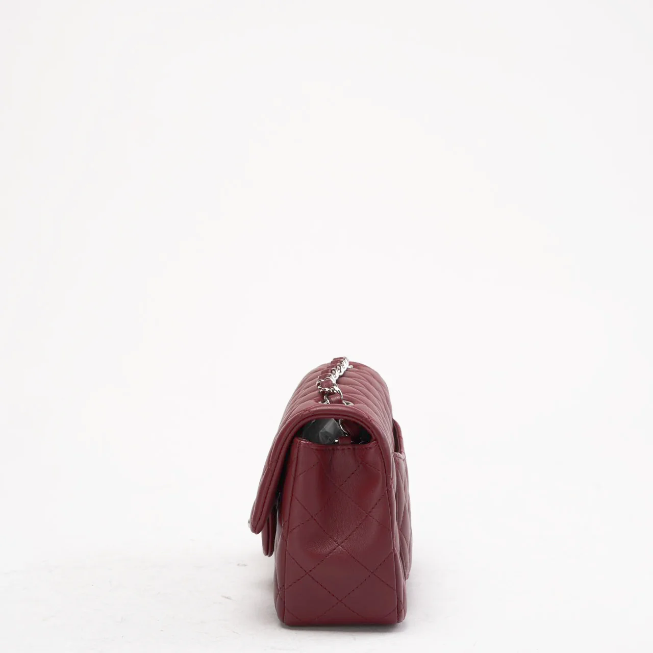 Chanel Burgundy Red Mini Tangle Classic Flap Bag 2020