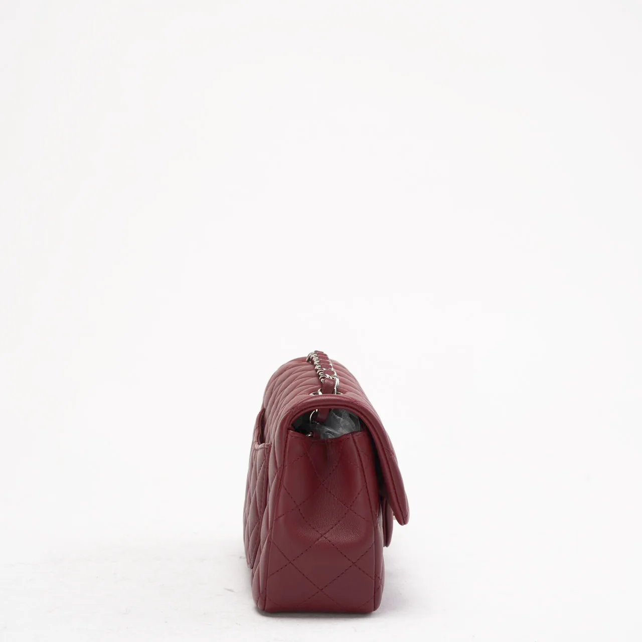 Chanel Burgundy Red Mini Tangle Classic Flap Bag 2020