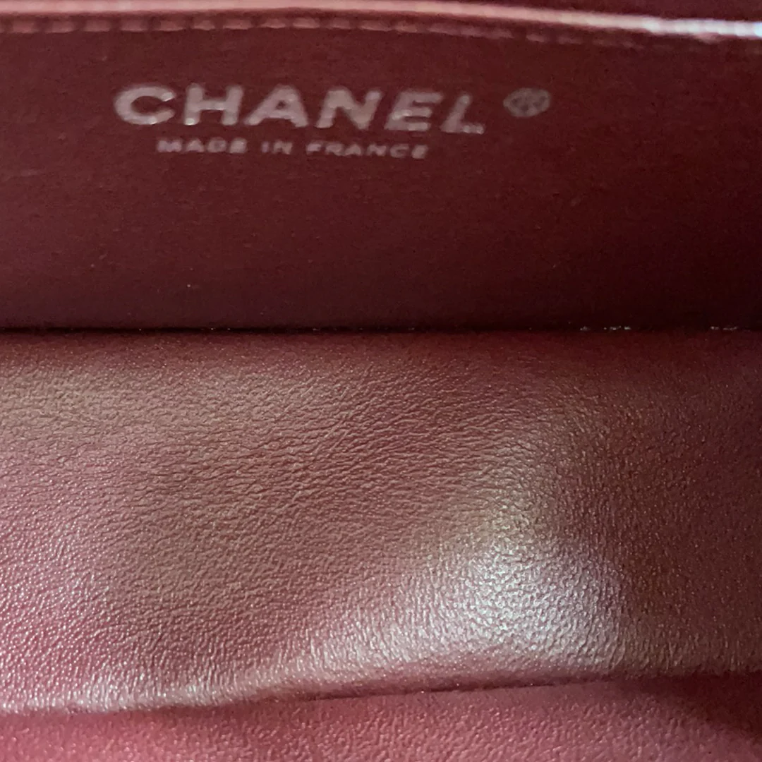 Chanel Burgundy Red Mini Tangle Classic Flap Bag 2020